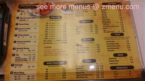 wing heaven near me|wings heaven menu.